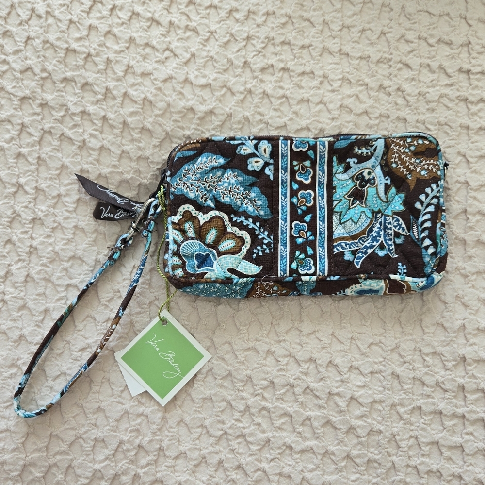 Java Blue Vera Bradley Wristlet